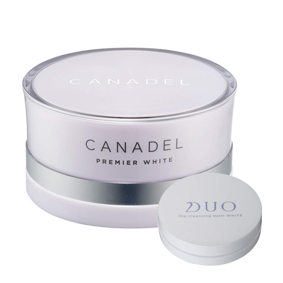 CANADEL [DUO sister brand for adult women] Premier White All-in-One Serum Cream [Whitening Set] DUO The Cleansing Balm White with trial size