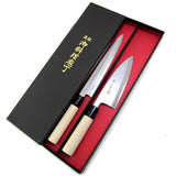 Knife Dotto Komu Knife Set, Yanagi Blade and De-Blade Knife Set of 2 "Akane Sakura"