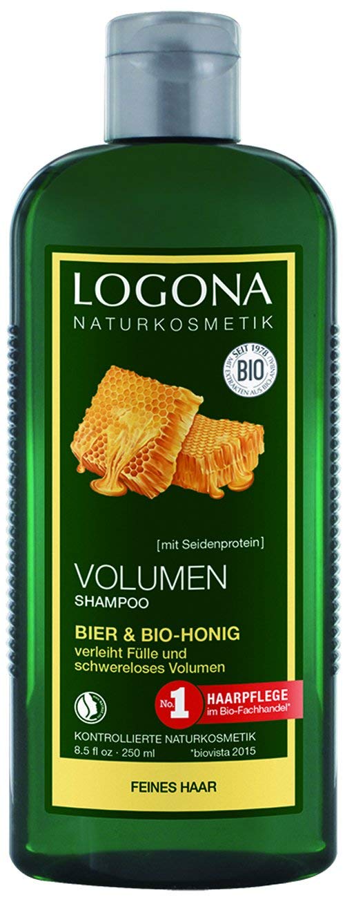 Logona Volume Shampoo, Beer & Honey 250ml (for thin, thin hair)