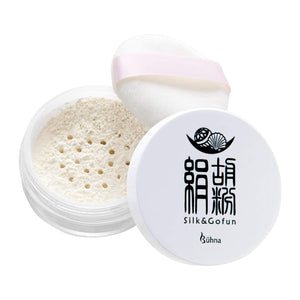 Byuna silk and chalk skin care powder silk mineral powder makeup preservative free