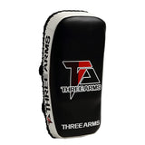 THREE ARMS Boxing Pro Curve KickMitts (Set of 2, One Size Fits Most, Synthetic Leather, For Adults, Karate, Martial Arts MMA