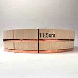 Tachiha Container, Sushi Tub, Copper Tags, Rice Stand, Made in Japan, Approx. 18.9 inches (48 cm)