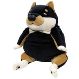 Shinada Global MOIN-0880B Mochi Inu Plush Toy, Kuroshiba, XL