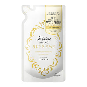 KOSE KOSE Jureme Amino Supreme Treatment (Satin Sleek) Smooth Refill 350ml Rose & Jasmine Fragrance Refill 350ml