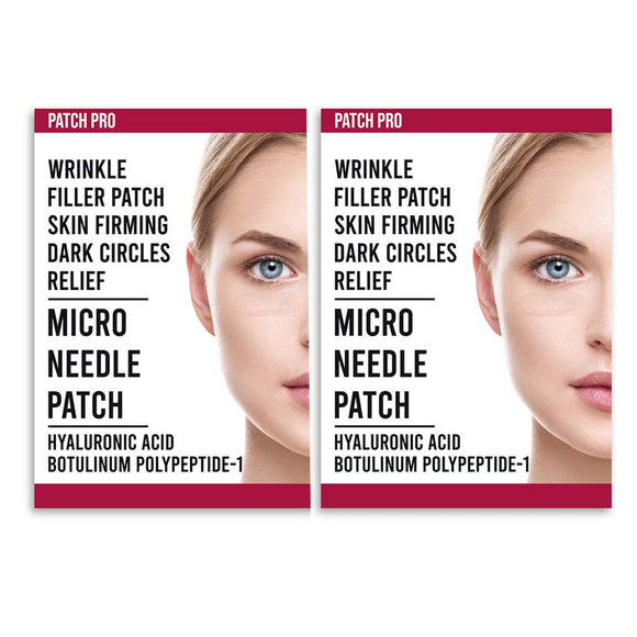 PATCH PRO Patch Pro Microneedle Patch 2 pieces x 4 bags x 2Box 2 months supply Hyaluronic Acid Patch Eyes Microneedle Needle Patch