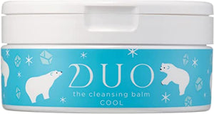 DUO The Cleansing Balm Cool 90g Makeup Remover [Cooling Ingredients x Beauty Ingredients] For unpleasant skin problems in summer <Thorough care for pore dirt and dullness!
 ＞ Eyelash extension OK W No need to wash your face