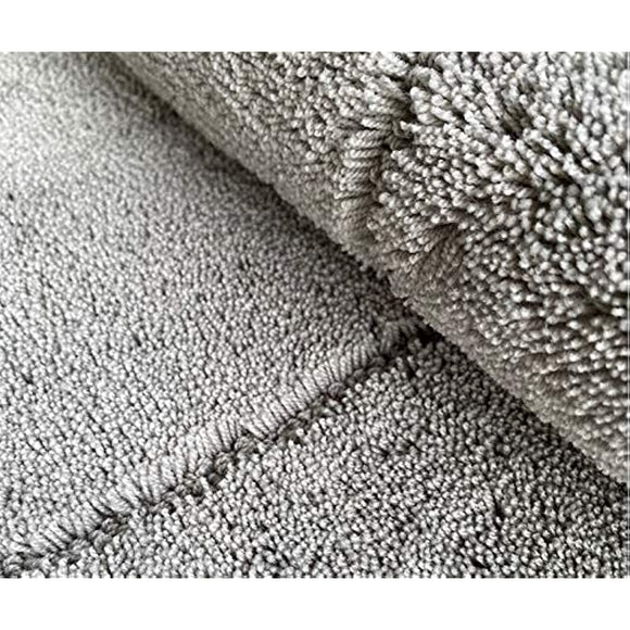 High Density, Fluffy, Super Large, Antibacterial, Odor Resistant, Washable, Functional, Simple, Entrance Mat, Bath Mat, Super Large, Cool Gray, 35.4 x 47.2 inches (90 x 120 cm)