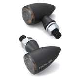 DAYTONA HighSider 15289 LED TURN Signal for Motorcycles, Matte Black, Integrated Tail Lamp, for Rear USE, Apollo Bullet