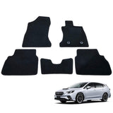 Fenice Car Mat, Floor Mat, Made in Japan, Subaru Levorg VN5/4WD) < Compatible with Subaru Dial Hooks > Black, Anti-Slip Shape, Non-Slip, Car Mat (Car Accessories Specialty Store)