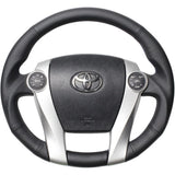 REAL (Real) Steering [Prius (30 series) including PHV] Premium Series Nappa All Leather Blue Stitch 30-BS-LPB