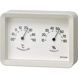 RHYTHM Temperature and Humidity Meter A6 Size Interior RHYTHM PLUS 9CZ204SR03 4.1 x 5.9 inches (10.5 x 14.8 x 4.8 cm), White