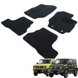 Fenice Car Mat, Floor Mat, Made in Japan (SUZUKI JIMNY JB64W / JIMNY SIERRA JB74W) FOR MT CARS, BLACK, ANTI-SLIP SHAPE, Non-Slip, Car Mat