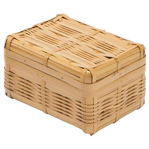 Yamashita Craft Bento Box Natural W 7.9 x D 5.9 x H 4.1 inches (20 x 15 x 10.5 cm) White Bamboo Miyabi Bento Large 712378B