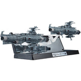 Warship Encyclopedia: Space Battleship Yamato 2202, 12000 Scale, Main Earth Federation Battleship, Dreadnought-class, 2 Pc Set, Approx. 4.9 inches (125 mm) ABS amp PC, Pre-painted Movable Figure
