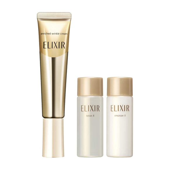 Elixir Enriched Wrinkle Cream S Limited Set Pleasant Aqua Floral Fragrance 3 Assorted