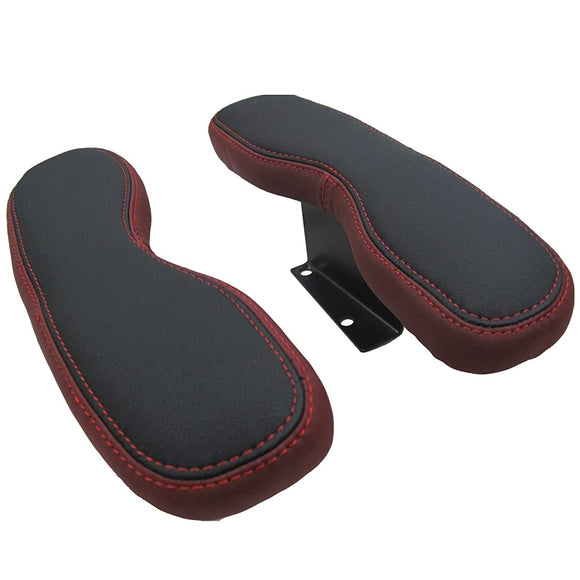 AUTO AGENCY (AC542) High Ace 200 Series Door Armrests Armrests Left and Right Set Color: Red Stitching Wine Red