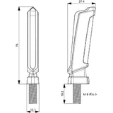 Posh (POSH) Motorcycle Supplies LED sequential turn signal 2 pieces [ECE standard E13 50R acquired] General -purpose feather type 098023