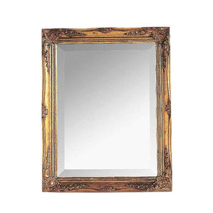 SPICE OF LIFE SQM801LGD Antique Style Mirror, ANCIENT Gold, Size L, 15.0 x 18.7 inches (38 x 47.5 cm)