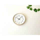 KATOMOKU Plywood Clock 20 Radio Clock Sweep (Continuous Second Hand) km-119BLRC 10.0 inches (252 mm) (Light Black)