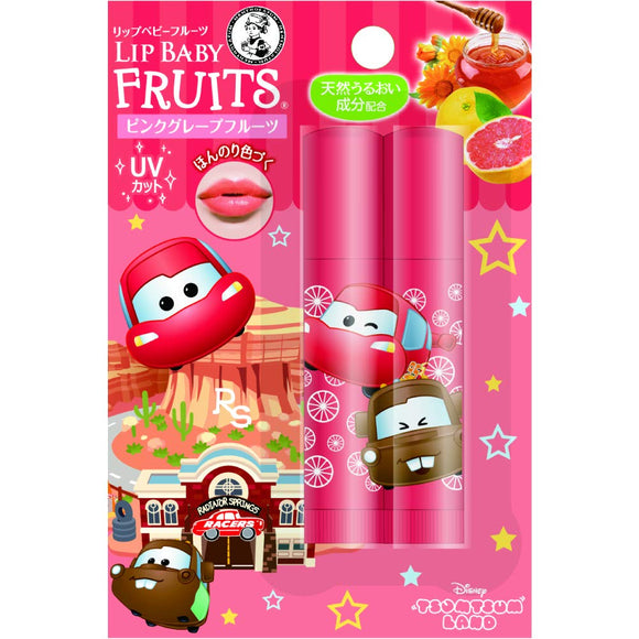 [2018 Limited Product] Mentholatum Lip Baby Fruit Pink Grapefruit Tsum Tsum Land 4.5gX2 Bottles