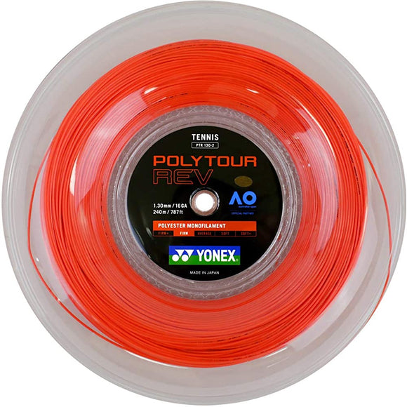 Yonex PTR130-2 Tennis String Polytour Reve 130 Bright Orange 240m