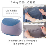 Doshisha EBSR-50GY 2-way Bead Cushion, Sofa, Round, Large, Gray, Width 19.7 x Depth 19.7 x Height 21.7 inches (50 x 50 x 55 cm), Fits Body