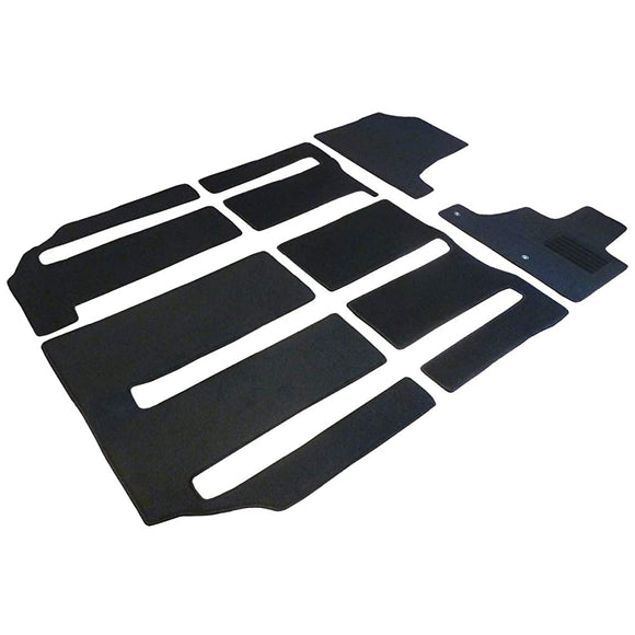 Fenice Car Mat, Floor Mat, Made in Japan (Nissan Serena e-POWER C27 Series) < For Extra Long Slide Sheets, Black, Anti-Slip Shape, Non-Slip, Car Mat, Black (Car Accessories Specialty Store)