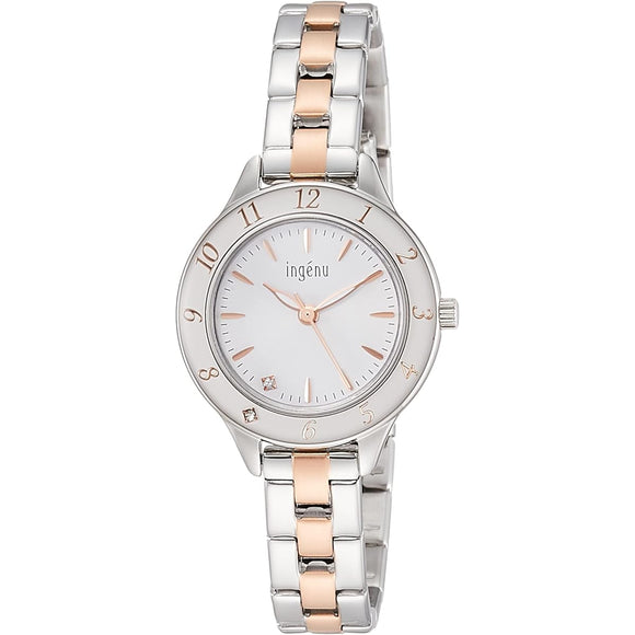 [Seiko Watch] Wristwatch Angène Epora Quartz AHJK461 Women's Silver + Pink Gold