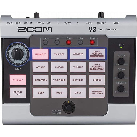ZOOM V3 Voice Changer, Game Commentary Live Streaming, Audio Interface Vocal Processor