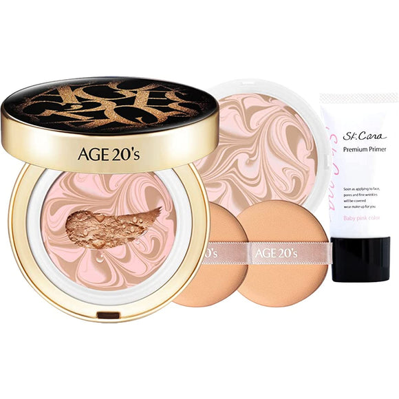 AGE 20's Essence Cover Pact No. 21 Pink Latte UV Cut SPF50+ PA+++ Essence Refill