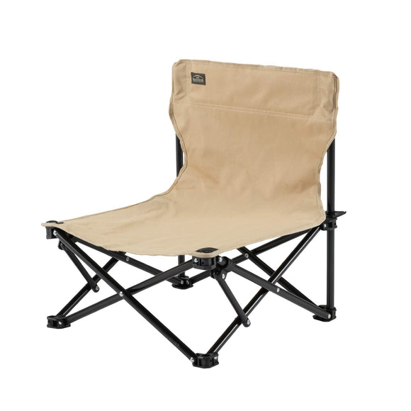 BUNDOK Low Chair <Beige / Khaki / Blue / Pink> BD-117 With storage case