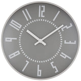 Remnos TIL16-01GY Lemnos Wall Clock, Analog, Ecclock, Aluminum, Gray, Diameter 10.0 inches (25.6 cm), Thickness 1.6 inches (4 cm)