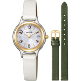 [Citizen] Wiccan Solar Tech Radio Watch Waterproof with Replacement Strap White KS1-937-11 Women's