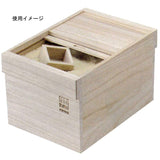 Yamako 80929 Paulownia & Rice Bottles for 5 kg Natural Wood 32.5 x 20 x 22 cm