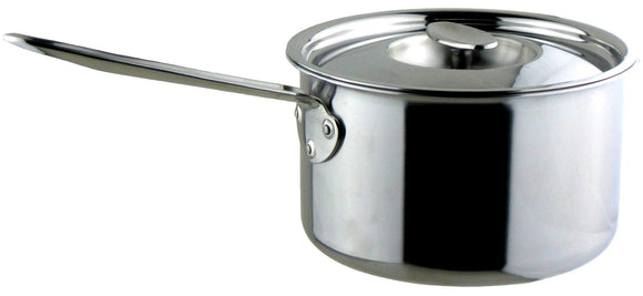 Nagao TOWA Single Handle Pot, 7.1 inches (18 cm), Aluminum Clad Triple Layer Steel, IH Compatible, Made in Japan