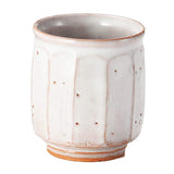 Japan Ceramics Yokomi, White, 7.1 fl oz (200 ml) White Glaze, Chamfered, Pair 55177600, Set of 2