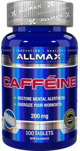 AllMax Nutrition - caffeine 200 mg. 100 tablets -2 Packs h rt