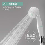 SANEI PS7060-80XA-MW2 Migami Standard Shower Head, Hair Cleansing, Purification, Dechlorination, 30% Water Saving, Matte White