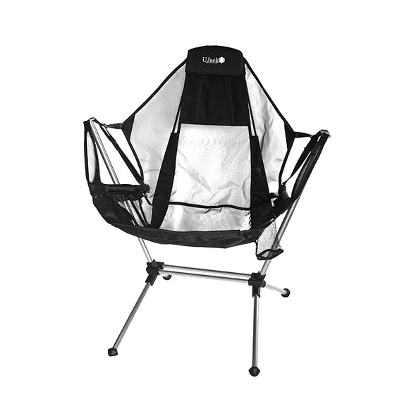 UJack Hammock Chair, Stepless Reclining, Freestanding, Folding Chair, Load Capacity 264.6 lbs (120 kg)