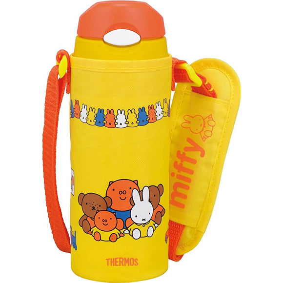 Thermos Vacuum Insulated Straw Bottle Miffy 0.4 L Yellow FHL-400FB Y