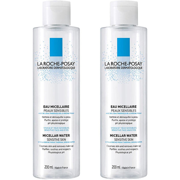 La Roche-Posay [Sensitive skin, make-up remover, wipe off, no need to wash off] Micellar cleansing water kit set