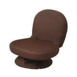 Yamazen SAGR-45-D(WDB) Rotating Floor Chair, Width 18.1 x Depth 19.1 x Height 17.9 inches (46 x 48.5 x 45.5 cm), Agura Bifold Mesh Fabric, Finished Product, Dark Brown