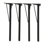 AIS TBK-Y BK Table Kits Legs, High Type (Y Design), 4 Piece Set, Black