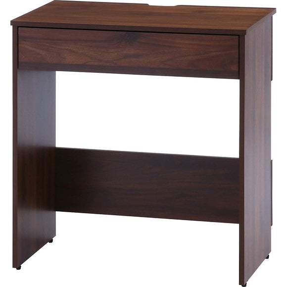 Fuji Boeki 99393 Work Desk, Study Desk, Width 27.6 inches (70 cm), Medium Brown, Storage, No Tools Required, Adjuster Included