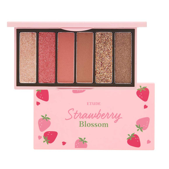 ETUDE Play Color Eyes Mini Strawberry Blossom Eyeshadow 0.9g (x 6)