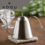 KOGU Shimomura Planning 40438 Drip Kettle, Coffee Drip Pot, ITTEKI [Made in Japan] Stainless Steel, Narrow Mouth, Direct Fire, Induction Compatible, 23.6 fl oz (700 ml), Stainless Steel Handle