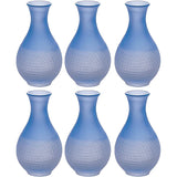 Aderia F-70259 Sake Pot, Tokuri, Blue, 6.8 fl oz (200 ml), Vitreous Poem, Set of 6, Made in Japan