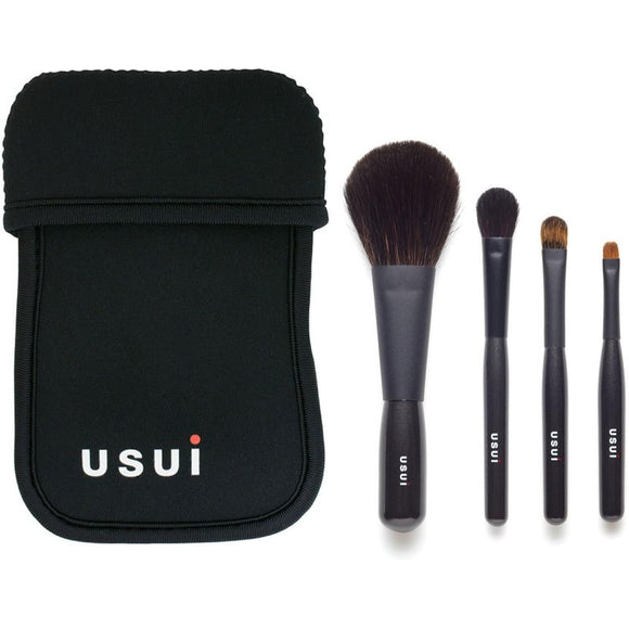 usui 4-piece set (with case) cheek, shadow M, shadow S, eyeliner L brush