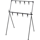 Captain Stag (CAPTAIN STAG) Hanging Rack Field Hanger Rack 2 Tiers with 8 Hooks with Storage Bag with Aluminum Black Trekker UC-1853