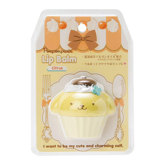 Sanrio Pompompurin cupcake shaped lip balm